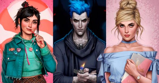 24 Personajes de las películas de Disney fueron dibujados para hacerlos ver modernos