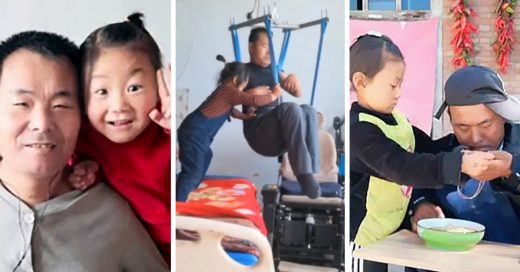 Niña de 6 años cuida de su padre parapléjico; su madre los abandonó