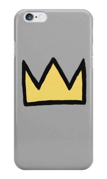 phone case en forma de corona amarilla 