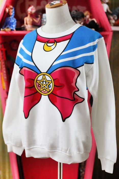 Sudadera inspirada en la caricatura de Sailor Moon