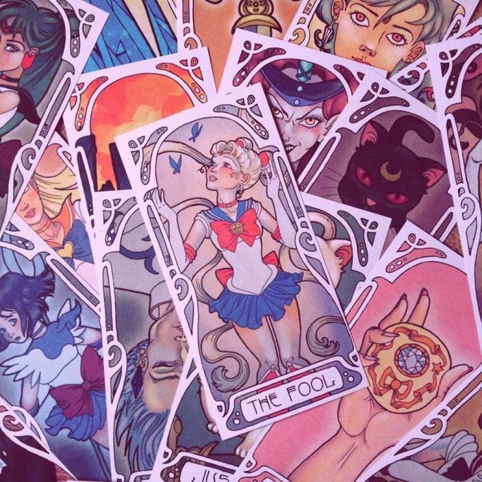 Cartas de tarot inspiradas en Sailor Moon