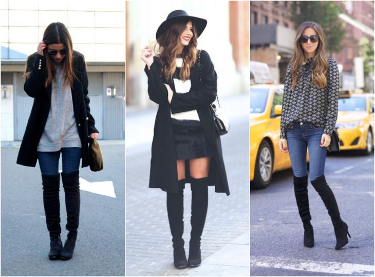 chicas usando botas con diseño XL