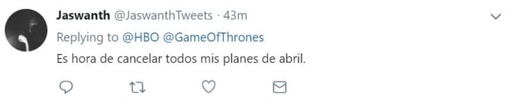 Reacción de usuarios de Twitter al nuevo teaser de la temporada 8 de Game of thrones