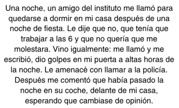 Historias aterradoras de chicas que obtuvieron amenazas después de rechazar a un hombre