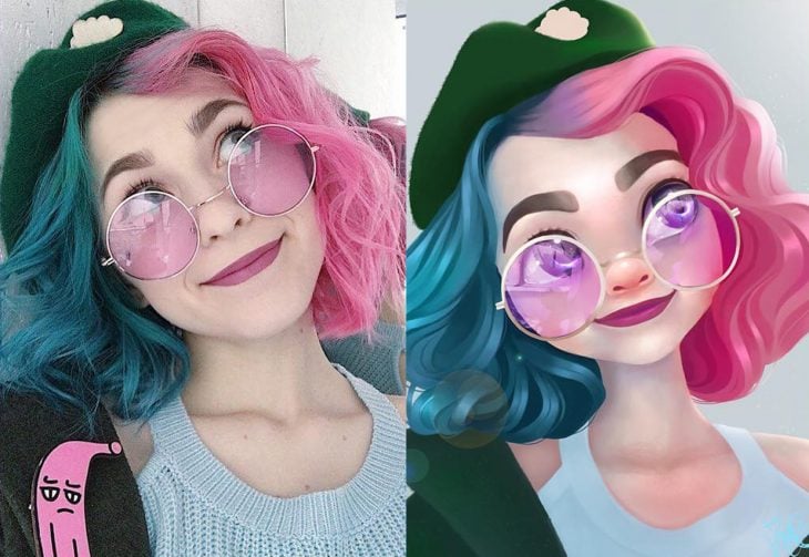 Artista ilustra personas para resaltar su belleza