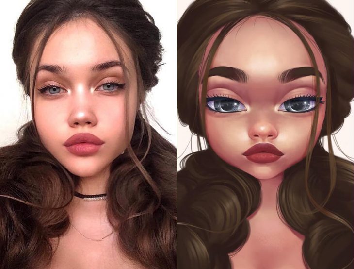 Artista ilustra personas para resaltar su belleza