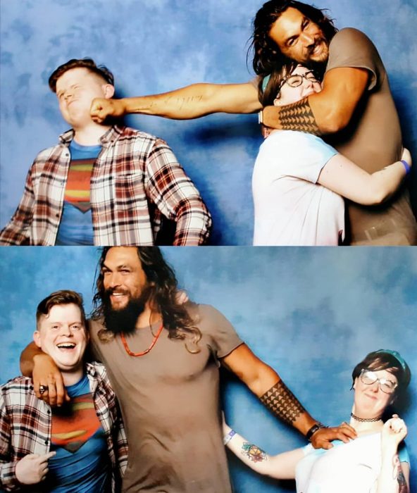 Jason Momoa trollea a los novios celosos de sus fans en divertidas fotografías