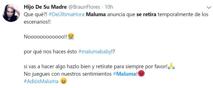 Reacciones de Twitter ante el retiro de Maluma