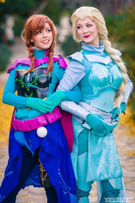 Cosplay de Frozen combinado con Star Wars