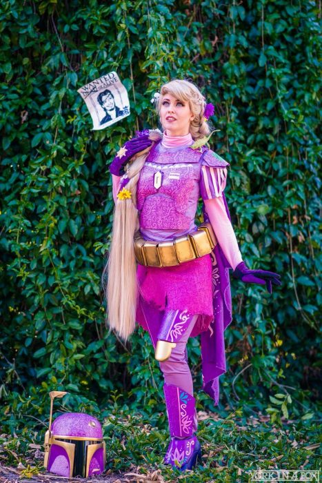 Cosplay de Rapunzel combinado con Star Wars