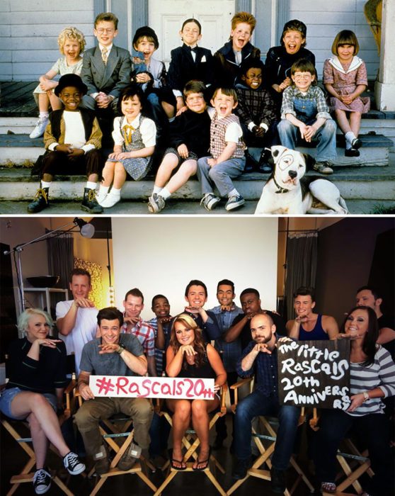 Elenco de la película Los little rascals reunidos antes y después