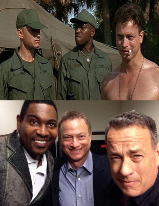 Elenco de la película Forrest Gump reunidos antes y después