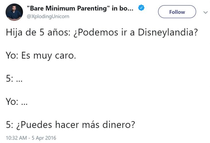 Padre comparte divertidas anécdotas de sus hijas en Twitter