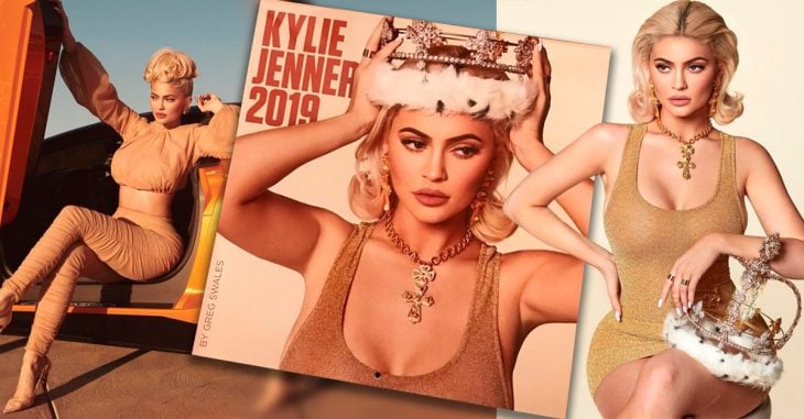Kylie Jenner presentó su calendario 2019