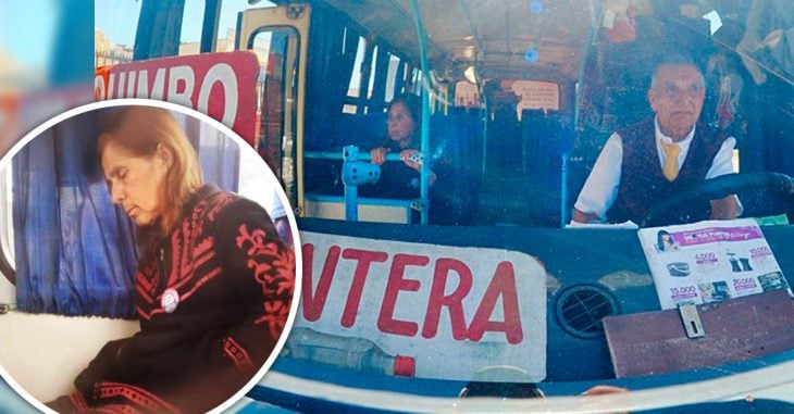 Chófer de 71 viaja con esposa enferma porque no tiene dinero para pagar enfermera