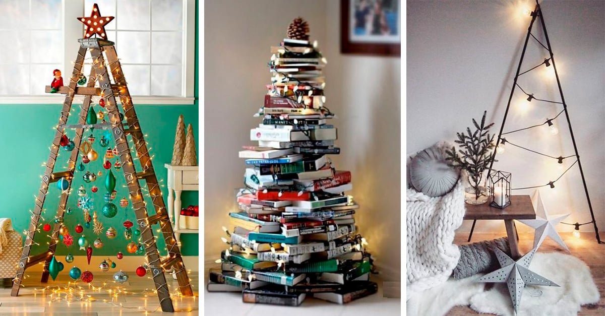 15 Ideas para tener un árbol de Navidad muy creativo