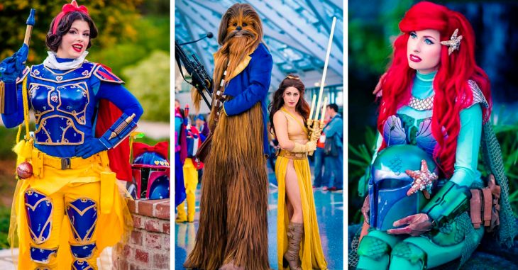 Así de increíbles se verían las princesas Disney si fueran parte del mundo de Star Wars