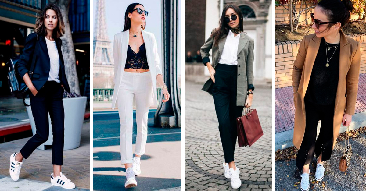 14 Looks con tenis para ir a la oficina y verte profesional