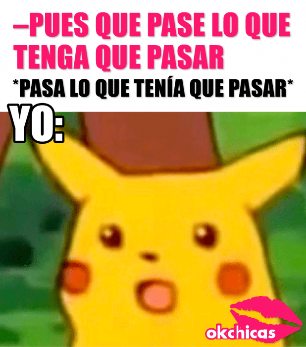 captura de pantalla memes okchicas picachu 