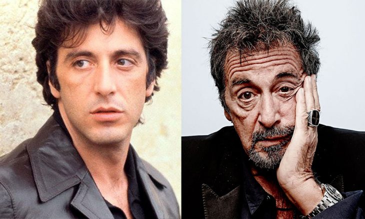 Al Pacino en su juventud y después en la vejez