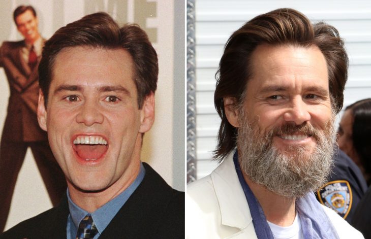 Jim Carrey antes y después de ser viejo