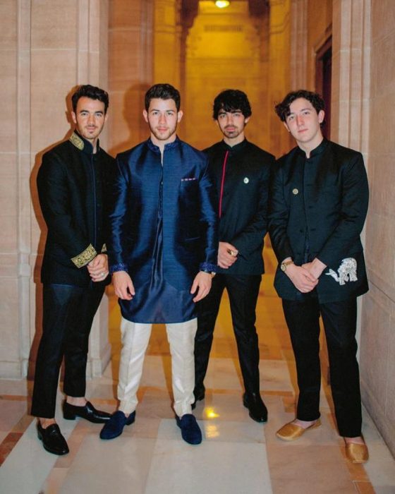 nick Jonas y sus hermanos el día de su boda