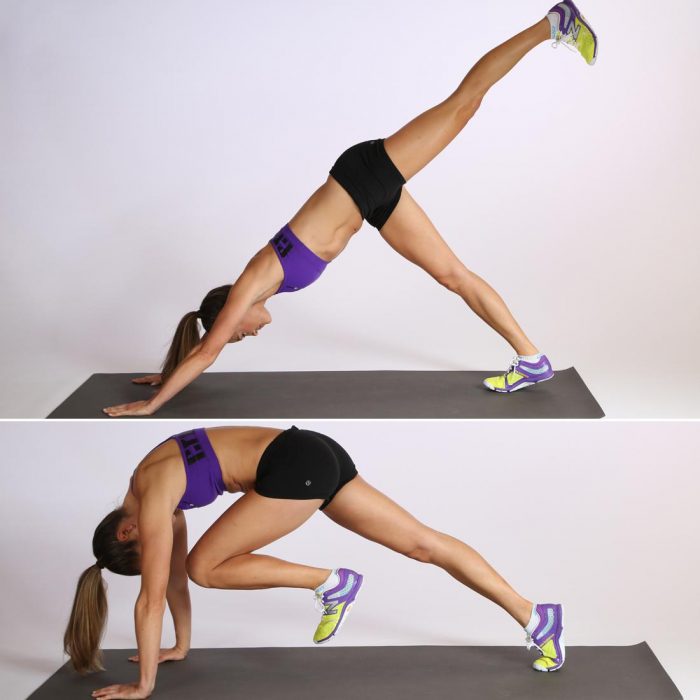 Mujer haciendo ejercicio para evitar la flacidez