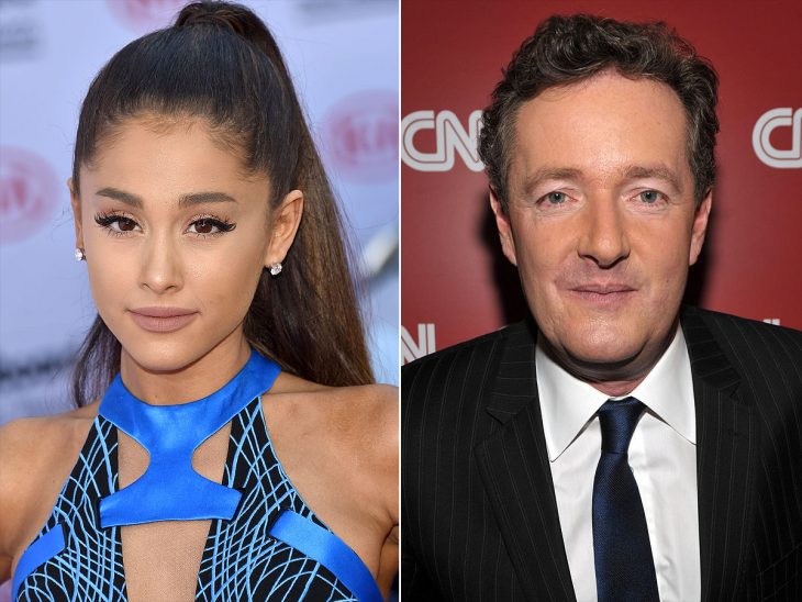 Piers Morgan peleando contra ariana grande