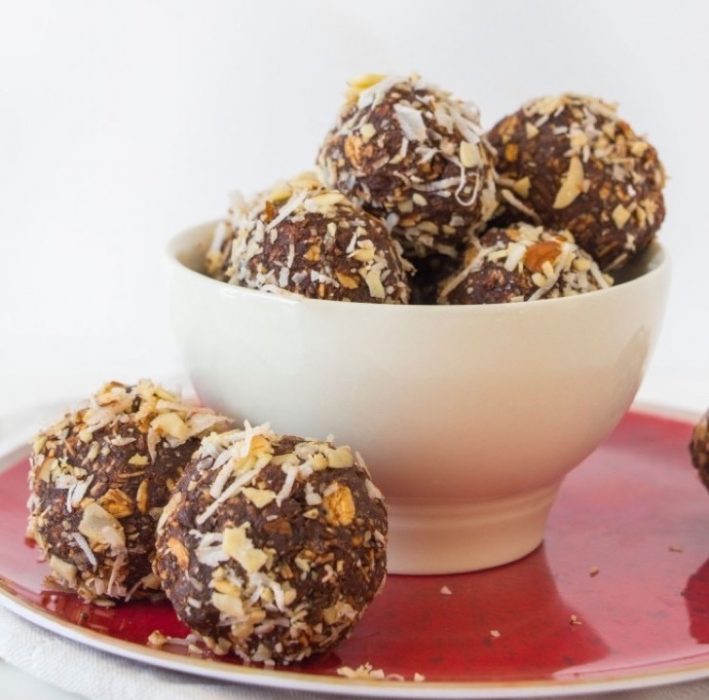 trufas con granola