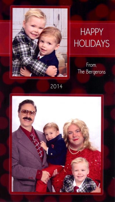 Familia envía tarjetas vergonzosas de Navidad cada año