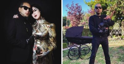 Ya nació el bebé de Kat Von D y Leafar Seyer ¡y es tan darks como su papás!