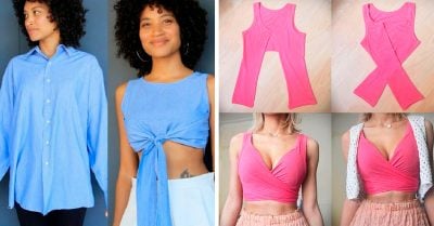 13 Creativas ideas para convertir tu ropa vieja en lindos crop tops