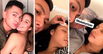 Se queda dormida tras una noche de fiesta y su novio se encarga de terminar su rutina de belleza