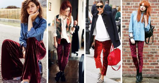 10 Razones por las que querrás usar un pantalón rojo de terciopelo en Año Nuevo