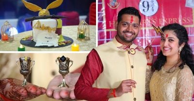 Pareja ofrece una fiesta de compromiso verdaderamente ‘mágica’… ¡Inspirada en Harry Potter!