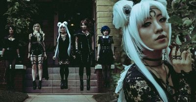 Las Sailor Scouts se volvieron góticas para una oscura sesión fotográfica