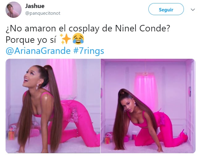 Comentarios en twitter sobre la comparación de Ariana Grande como Ninel Conde 