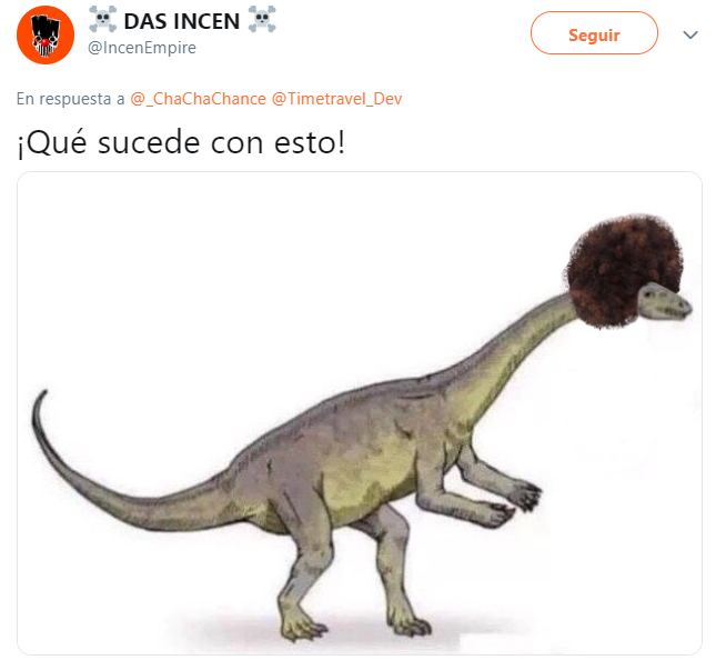 explicación en twitter de que los dinosaurios tienen pelo