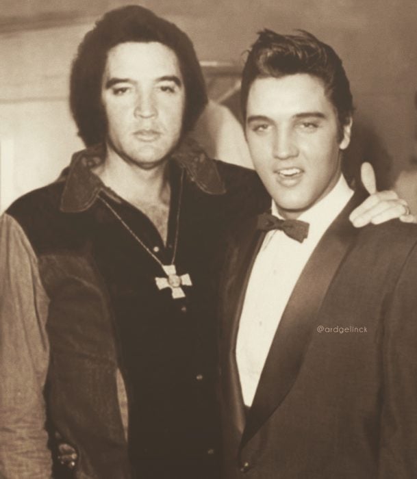 Photoshop de famosos antes y después, Elvis Presley