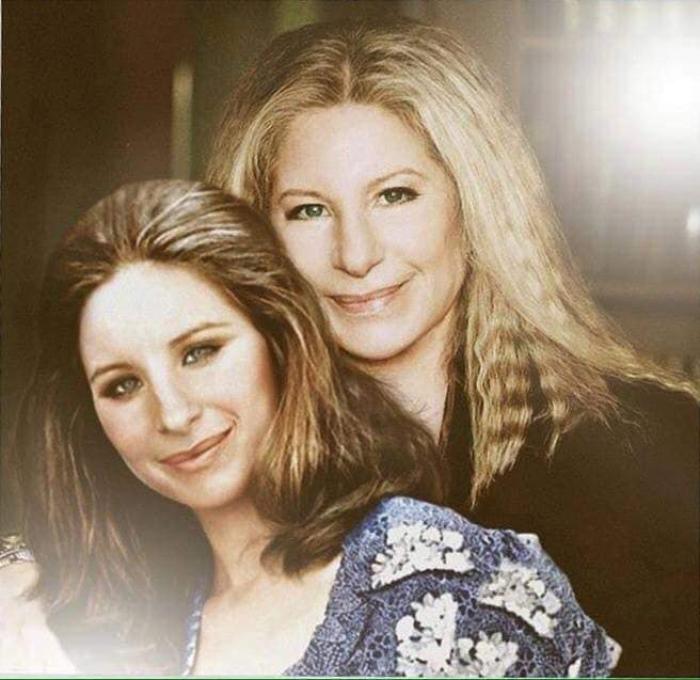 Photoshop de famosos antes y después, Bárbara Streisand