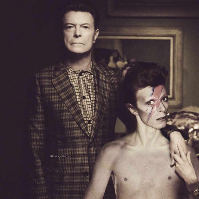 Photoshop de famosos antes y después, David Bowie