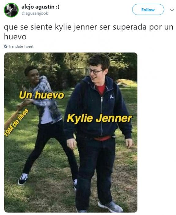 Un huevo le quita el récord de la foto más likeada a Kylie Jenner en Instagram