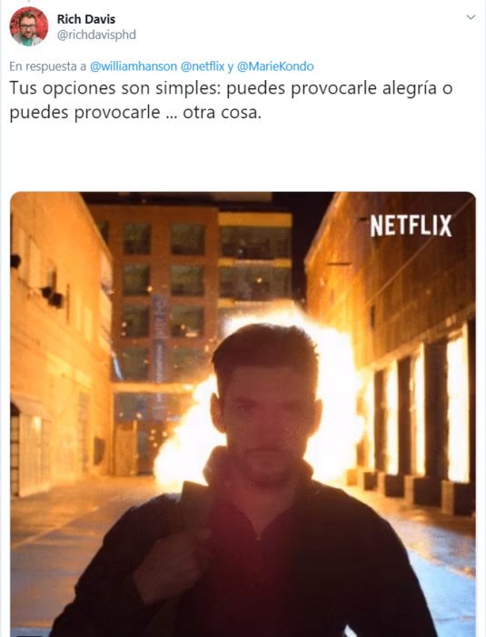 Comentarios sobre el error de netflix con Marie Kondo