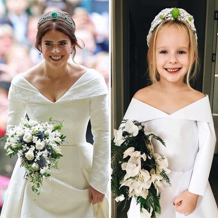 Mamá e hija recrean fotos de famosas en la alfombra roja 