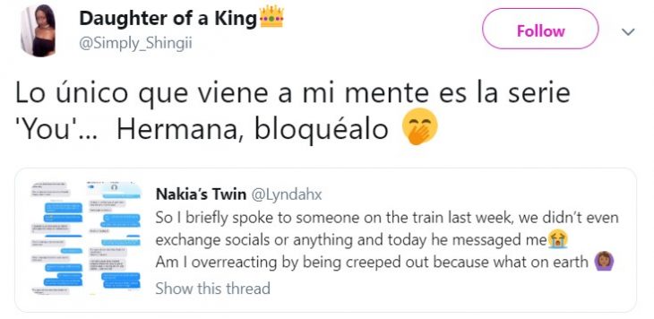 Chico le manda mensajes a chica desconocida y la gente lo compara con la serie de Netflix You