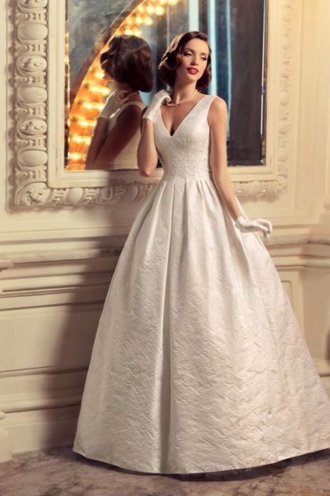 vestidos de novia inspirados en los años 40 que son hermosos