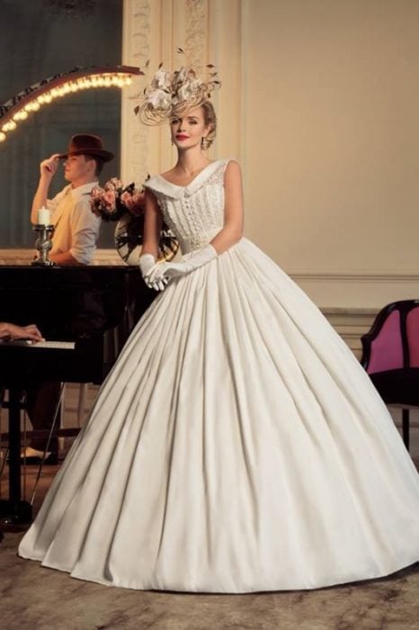 vestidos de novia inspirados en los años 40 que son hermosos