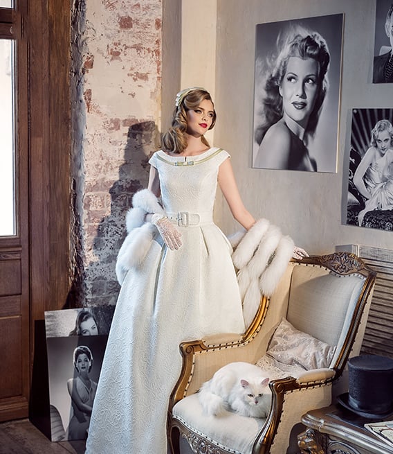 Colección de vestidos vintage de los años 40 creados por Tatiana Kaplun