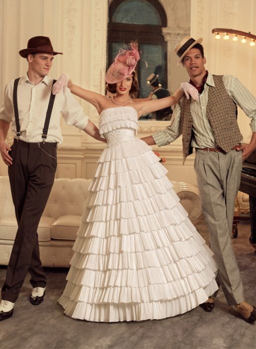 Colección de vestidos vintage de los años 40 creados por Tatiana Kaplun