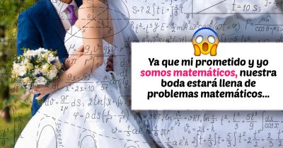 Novia pide a invitados que resuelvan problemas matemáticos para asistir a su boda